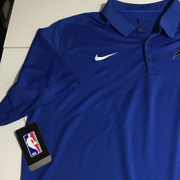 Orlando Magic Nike Mens XLT XL Tall Polo Shirt Blue Basketball NWT Dri Fit NBA - Picture 3 of 10